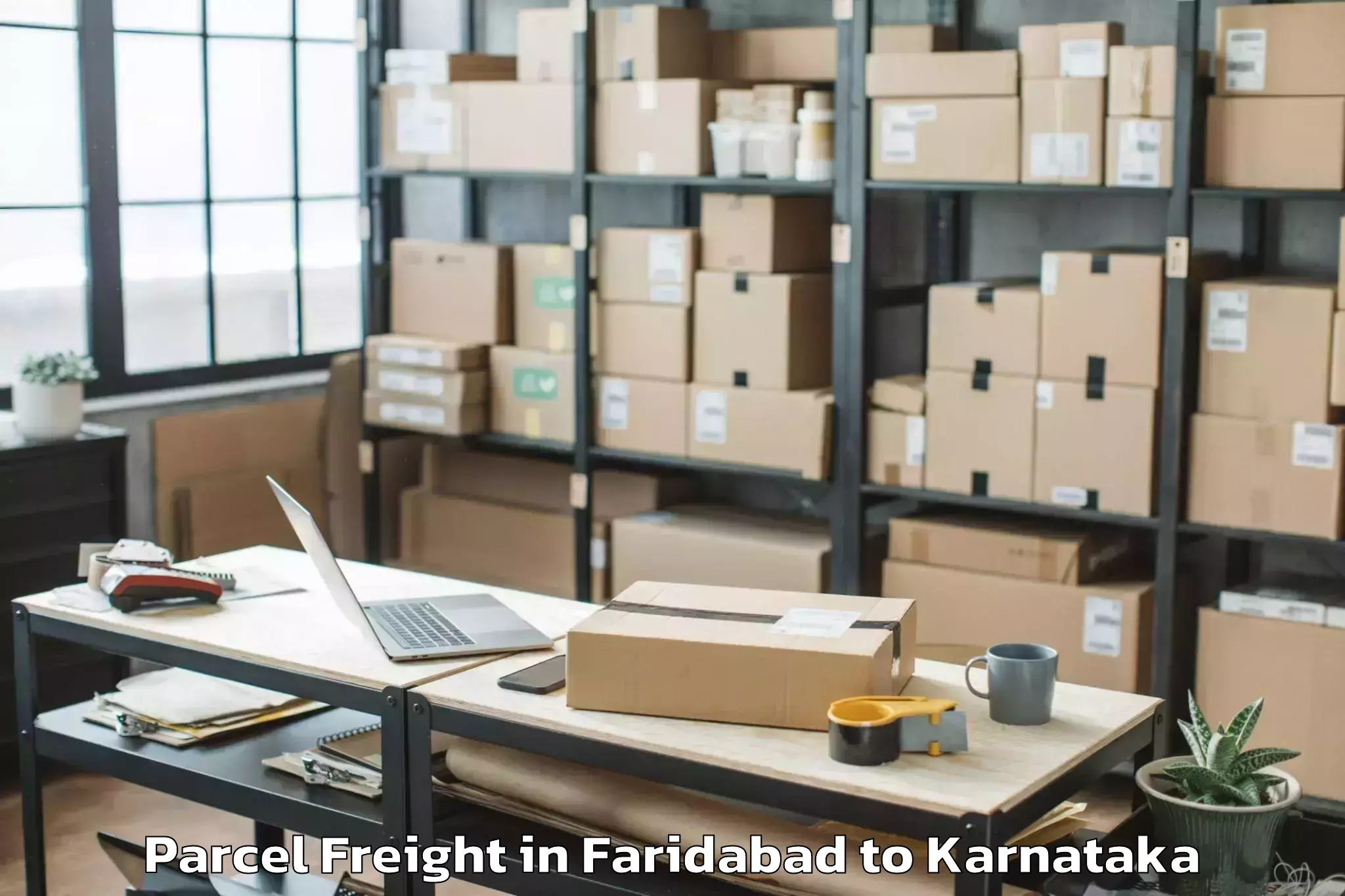 Book Your Faridabad to Melukote Parcel Freight Today